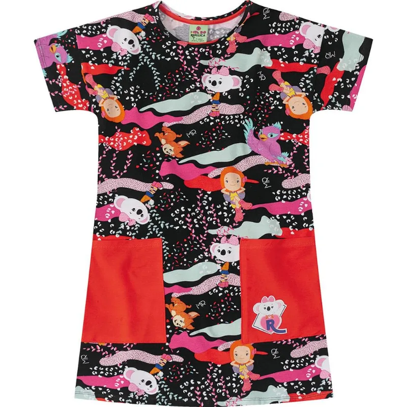Vestido Mundo Ripilica Rosa Menina 5