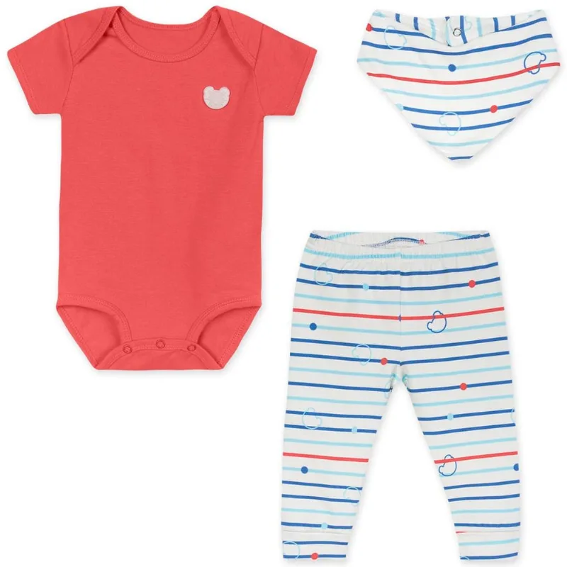 Conjunto Antiviral Bebê Tigor Vermelho MB