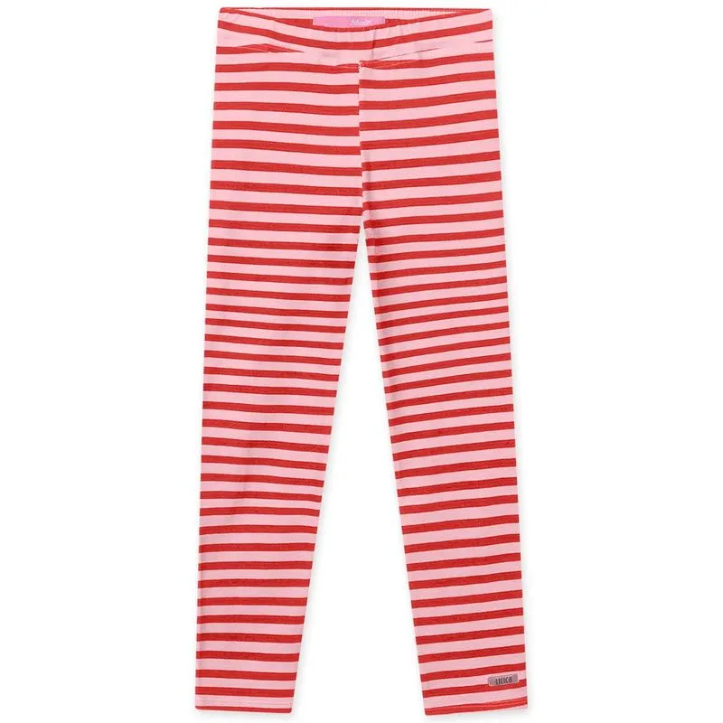 Calça Infantil Menina Com Estampa Listrada - Rosa 4