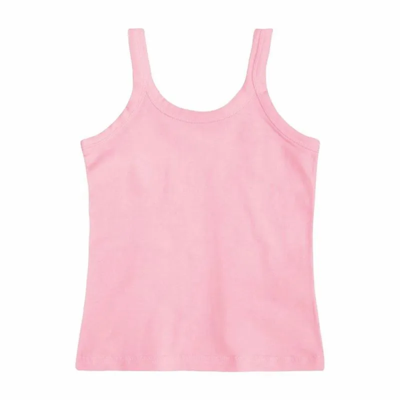 Regata Infantil Menina Basic + Algodão Rosa