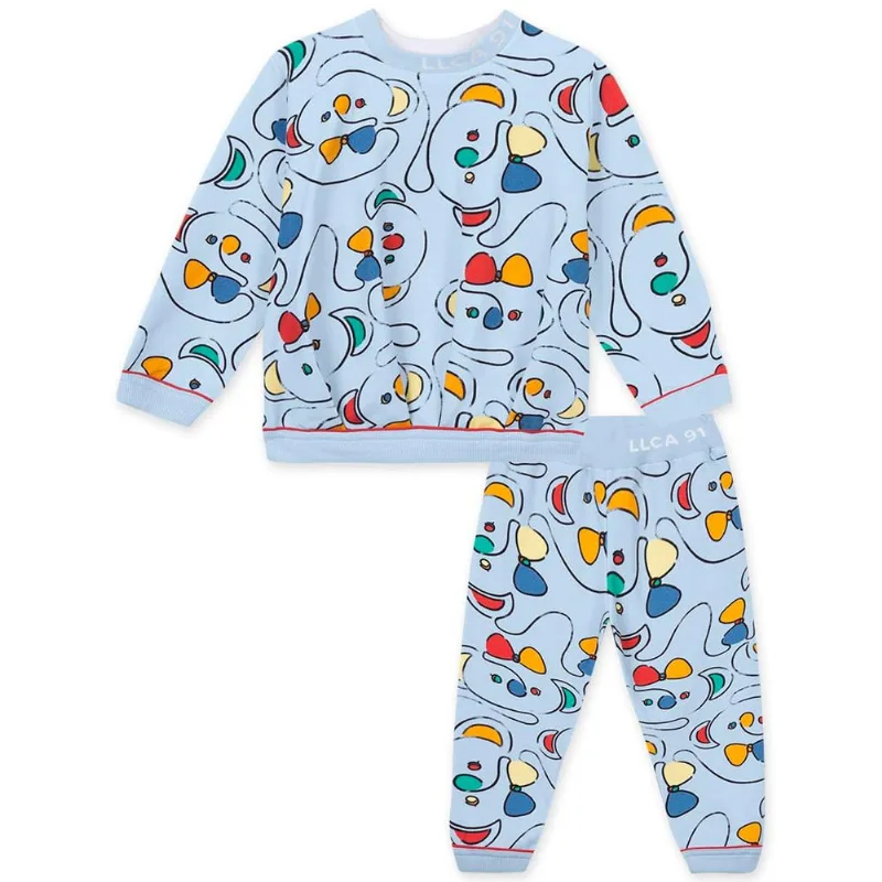 Conjunto Bebê Menina Manga Longa - Azul 1.5
