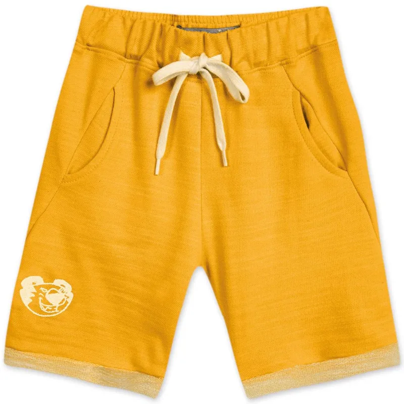 Bermuda Infantil Moletom Tigor Amarelo 4