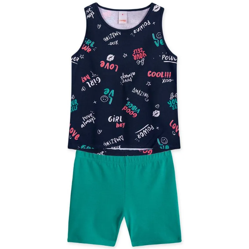 Conjunto Infantil Menina - Azul 4