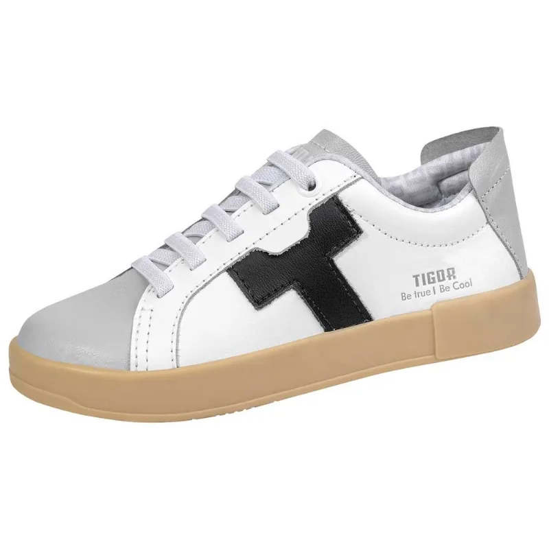Tênis Cs Royal 93 Infantil Antiderrapante Menino Tigor Branco 34