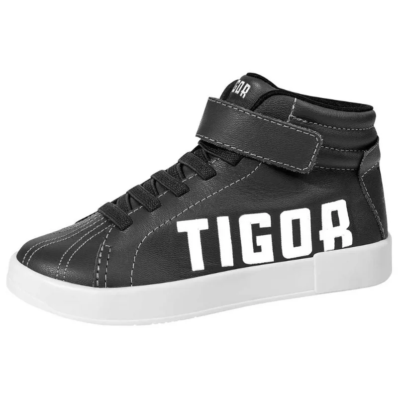 Tênis Cs Street Mid Infantil Comfort Plus Menino Tigor Preto 32