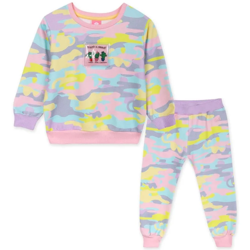 Conjunto Bebê Menina Manga Longa Com Repelência à Insetos - Rosa 1