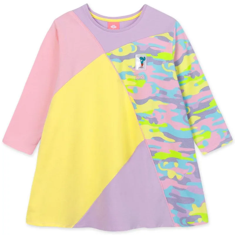 Vestido Bebê Manga Longa Com Repelência à Insetos - Lilás 1