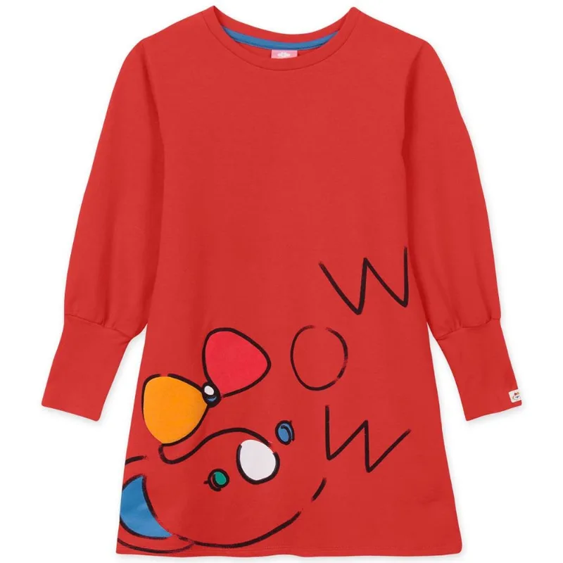 Vestido Infantil Manga Longa - Vermelho 4
