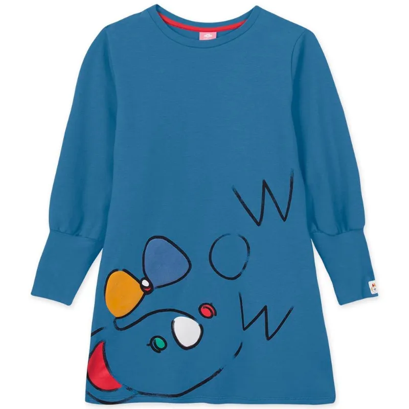 Vestido Infantil Manga Longa - Azul 4