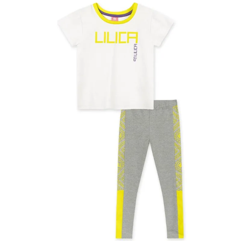 Conjunto Infantil Menina Neon - Branco 5