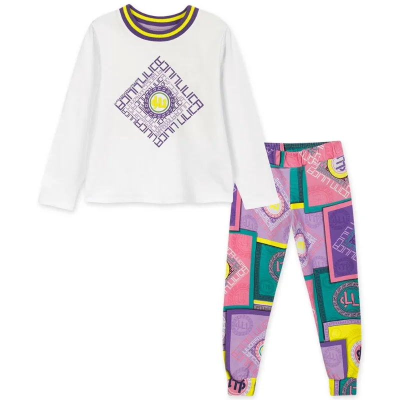 Conjunto Infantil Menina Manga Longa - Branco 8