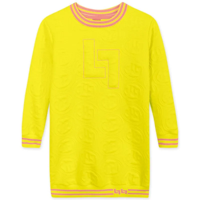 Vestido Infantil Manga Longa - Amarelo 6