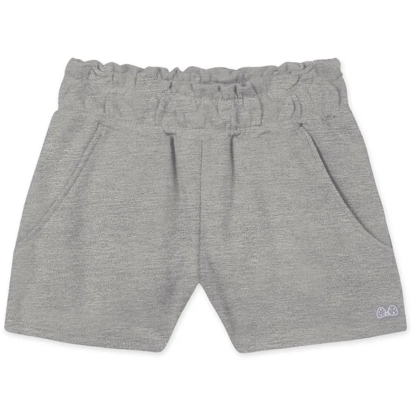 Short Moletom Bebê Menina Com Aroma - Cinza 3