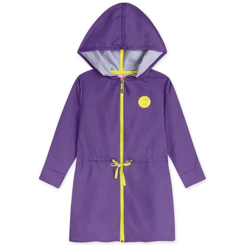 Vestido Infantil Manga Longa Com Capuz - Roxo 6
