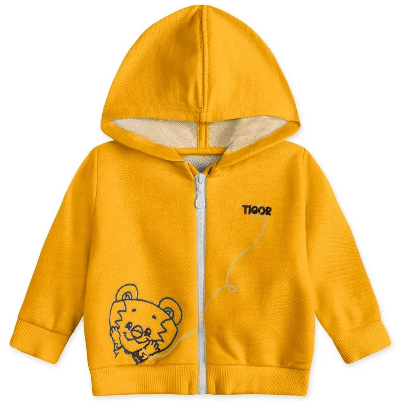 Jaqueta Moletom Bebê Tigor Amarelo 1.5
