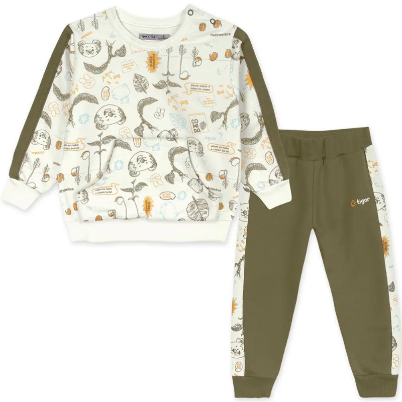 Conjunto Bebê Menino Com Proteção Antiviral - Branco 1