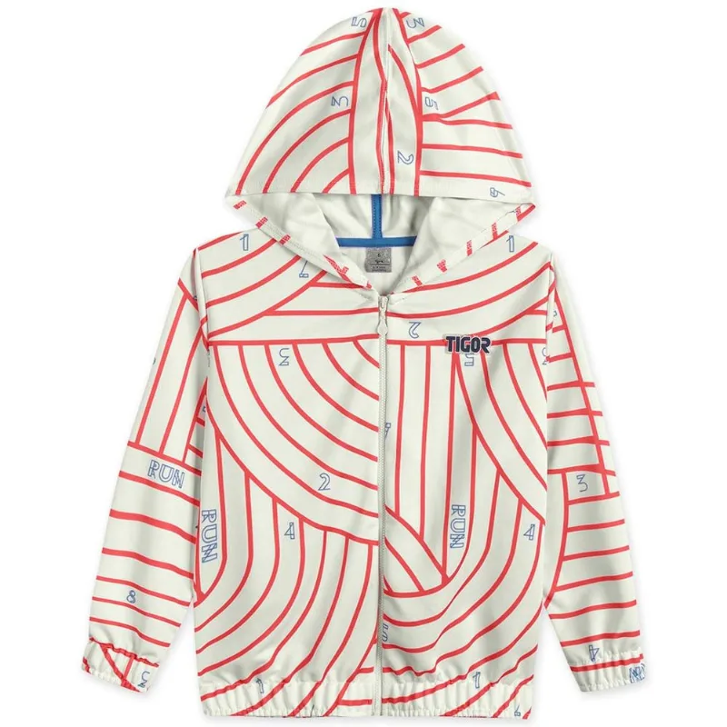 Jaqueta Moletom Infantil Tigor Branco 8
