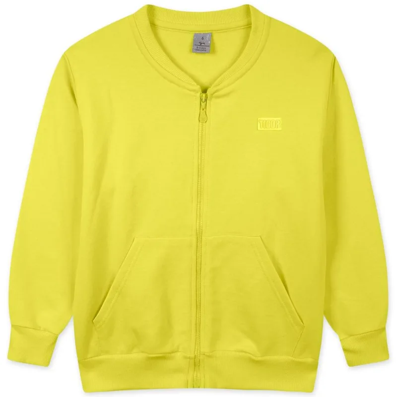 Jaqueta Moletom Infantil Tigor Amarelo 6