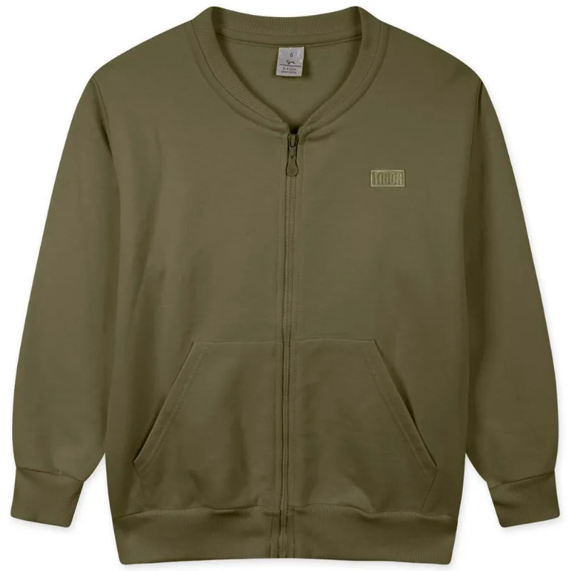Jaqueta Moletom Infantil Tigor Verde 5