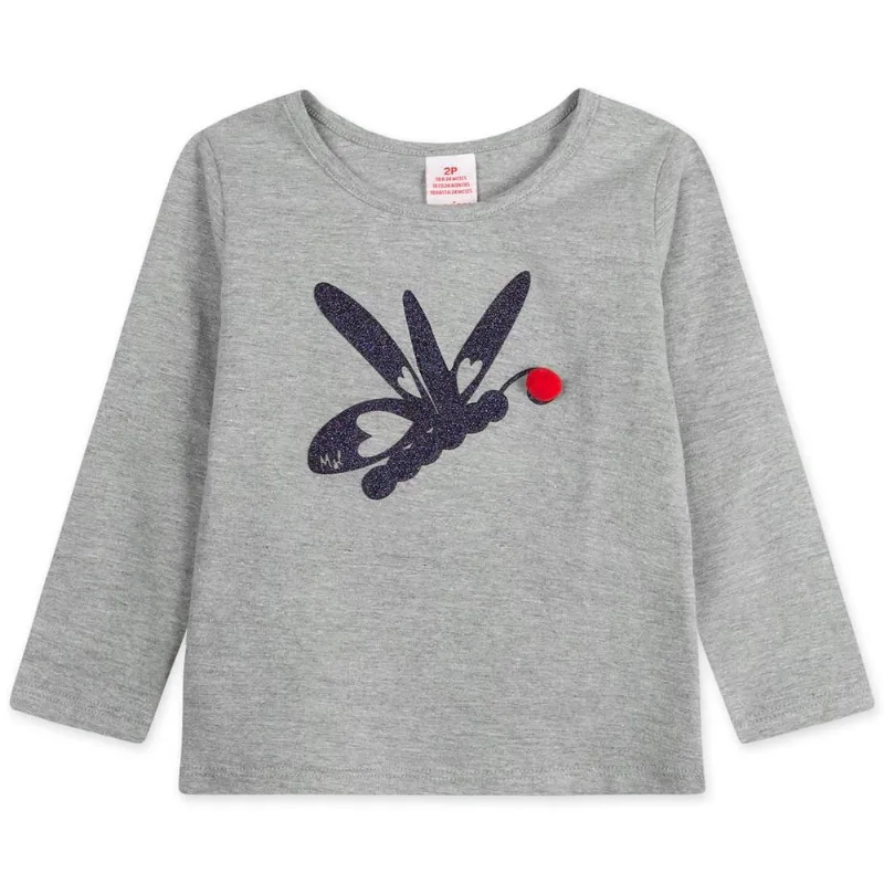 Blusa Infantil Menina - Cinza 3P