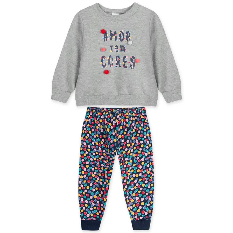 Conjunto Infantil Menina - Cinza GB