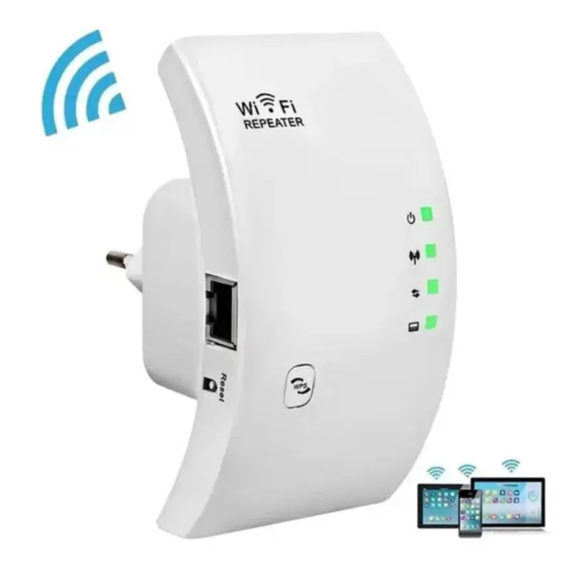 Repetidor De Sinal Wi-Fi Amplificador Potente Cor Branco