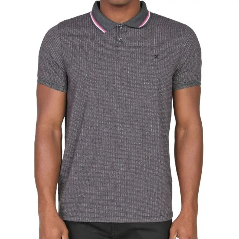 Camisa Polo exco oil exhaust corporation Reta Padronagens