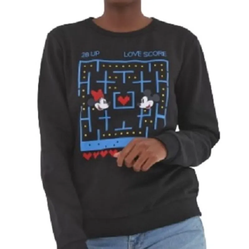 Blusa de Moletom Flanelada Fechada Cativa Disney Mickey & Minnie