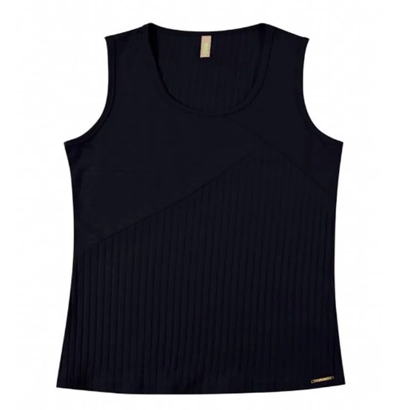Blusa Regata Canelada Cativa