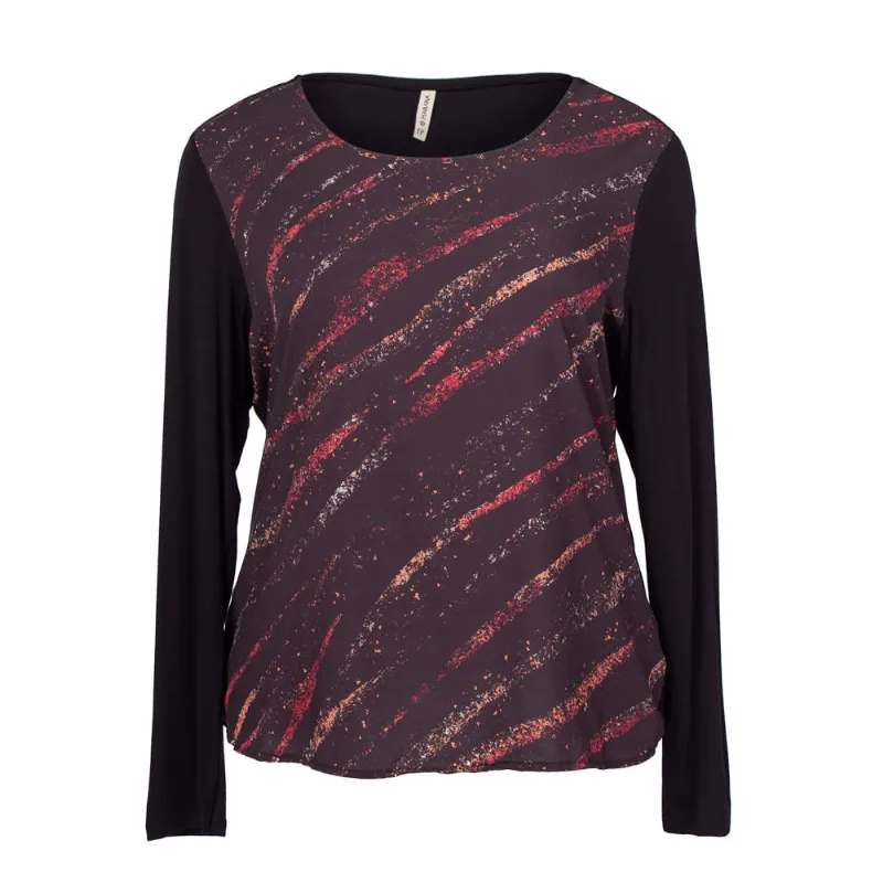 Blusa Feminina Cativa Plus Size Estampada Preto - EM