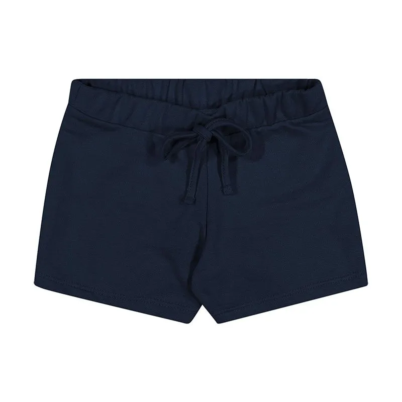 Short/Moletinho Elian Infantil Menina Verão 4/8 -50038-AZUL ESCURO-6