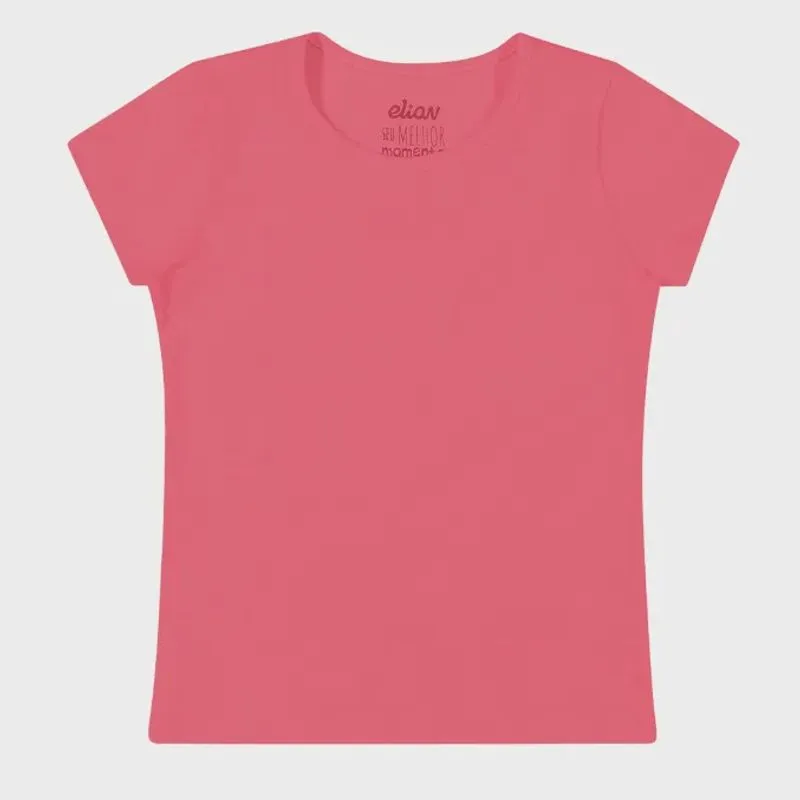 Blusa Infantil Básica Manga Curta 50030 - Elian