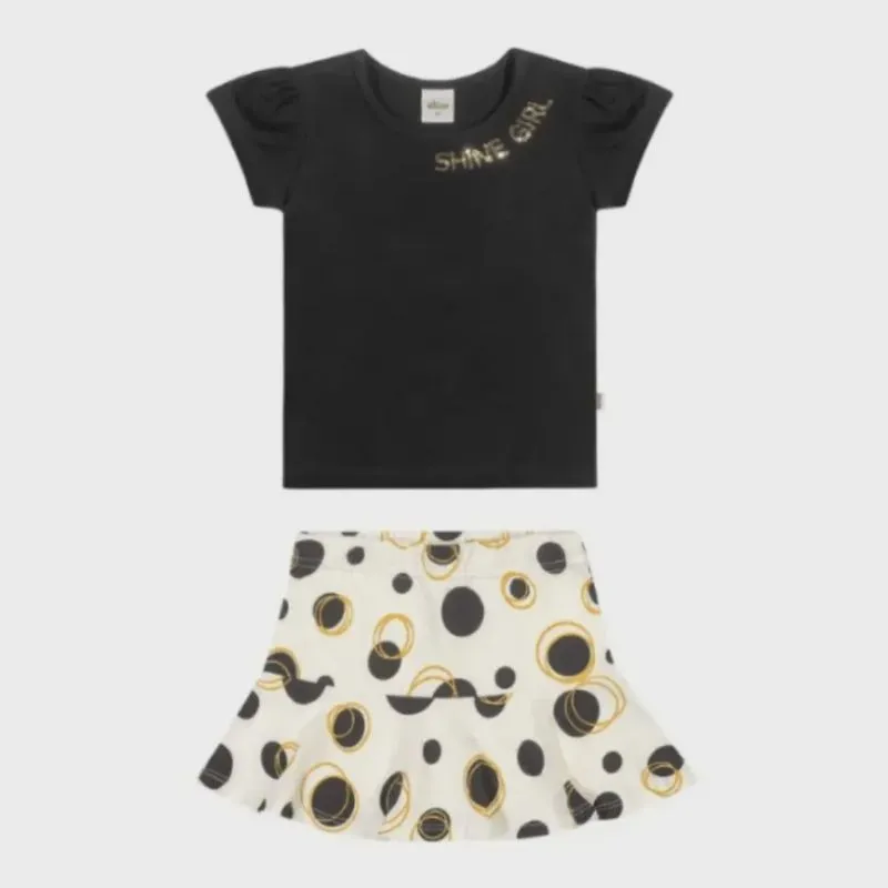 Conjunto Infantil Verão Shine Girl 231491 - Elian