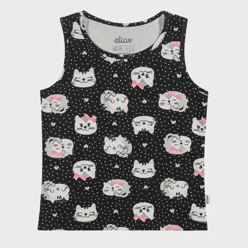 Blusa Infantil Regata Estampada 231485 - Elian