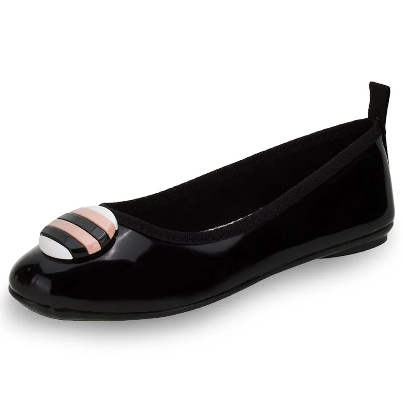 Sapatilha Infantil Feminina Molekinha - 2502360 VERNIZ/PRETO 31