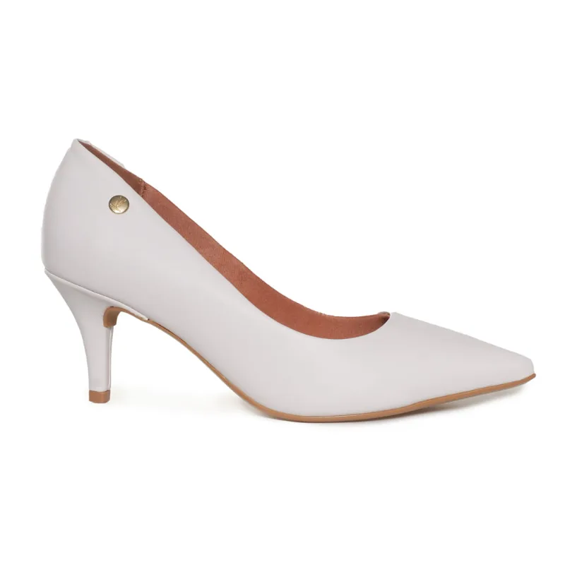 Scarpin Vizzano Salto Baixo Feminino Branco BRANCO - 39