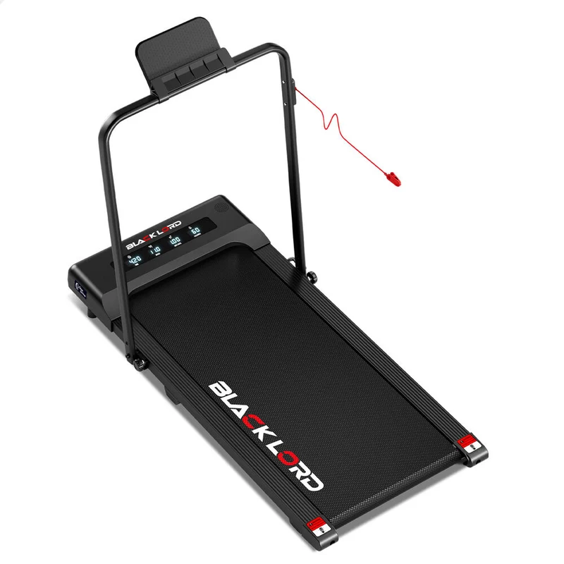 BLACK LORD Treadmill Electric Walking Pad Under Desk Foldable Gym 400mm (Black) Aussie Union Group