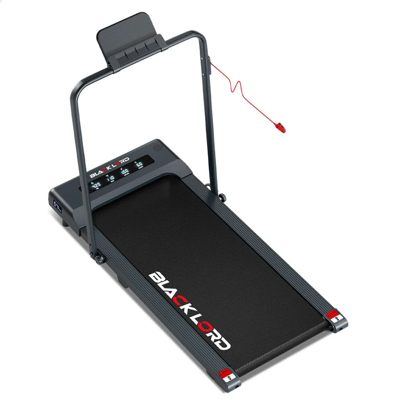 BLACK LORD Treadmill Electric Walking Pad Under Desk Foldable Gym 400mm (Grey) Aussie Union Group