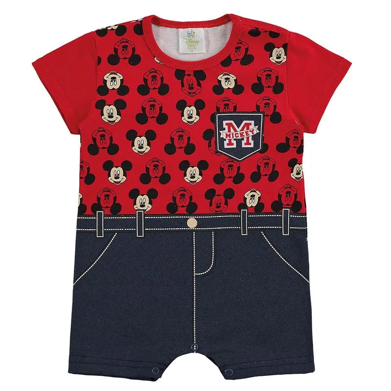 Macacão Bebê Menino Mickey Mouse