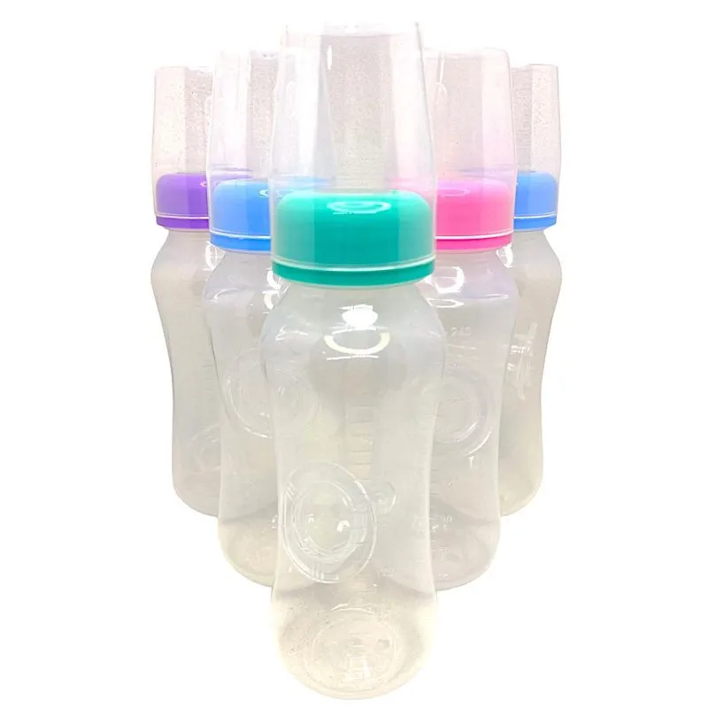 Mamadeira Mamita Silicone 240ml - 12 Unidades, Rosa/lilás