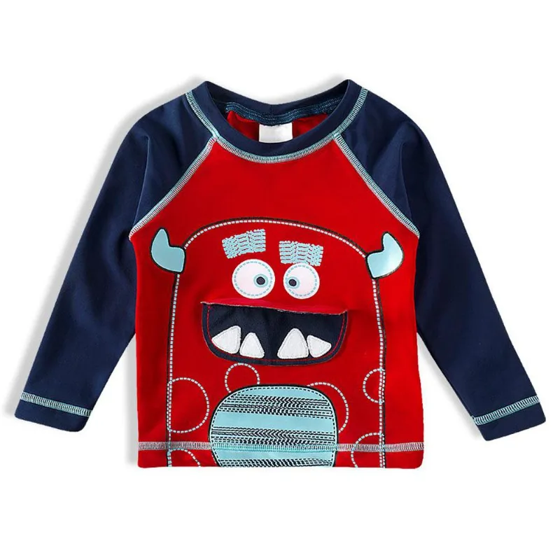 Camiseta Praia ML Tip Top Vermelho V21 2725153K - Vermelho - 1T