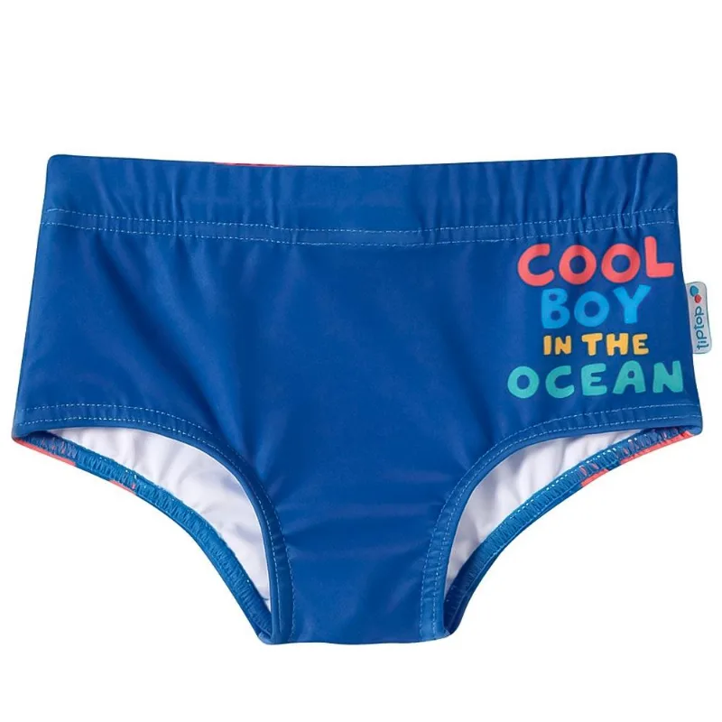 Sunga Tradicional Toddler Tip Top Monstrinhos Azul 2236368k - 3t