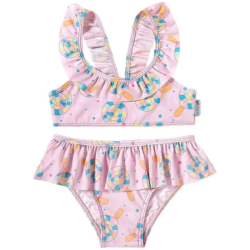 Bíquini Lollypop Elastano Kids Tip Top Rosa Claro 3286381 - 10