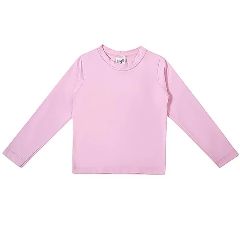 Camiseta Praia Manga Longa Kids Tip Top Proteção Uv50+ 37251122 - Rosa Claro - 08