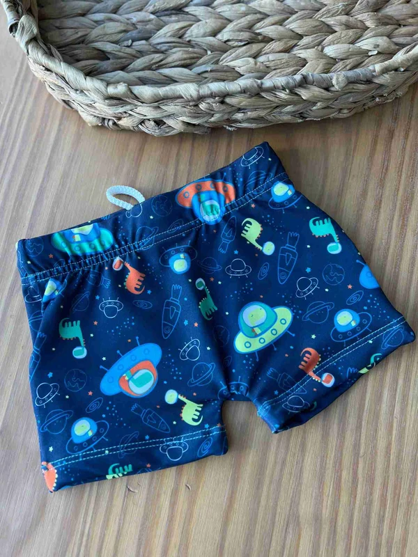 Sunga Praia Cadarço Dino Astronauta Toddler Uv50+ Menino Tip Top MARINHO / 4