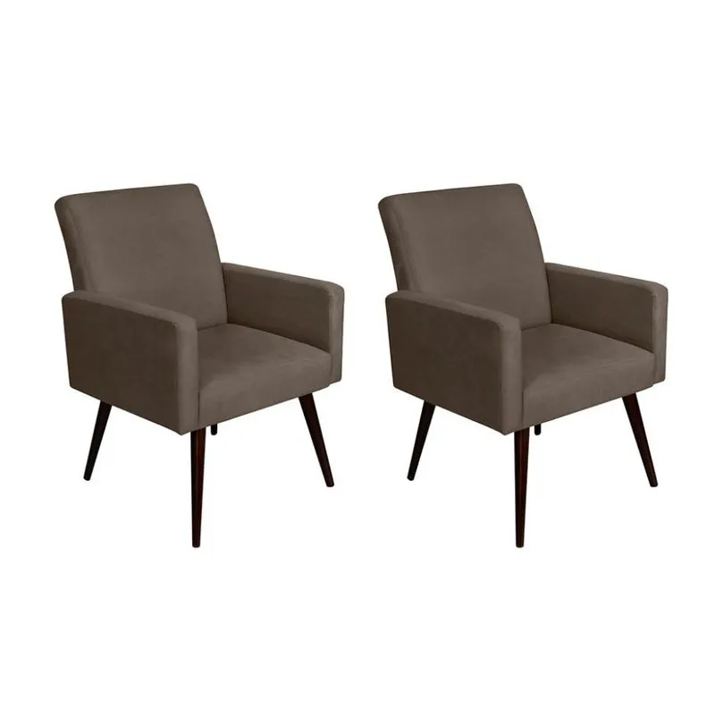 Conjunto com 2 Poltronas Khloe Cacau