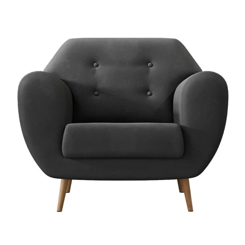 Poltrona Beegees Suede Grafite