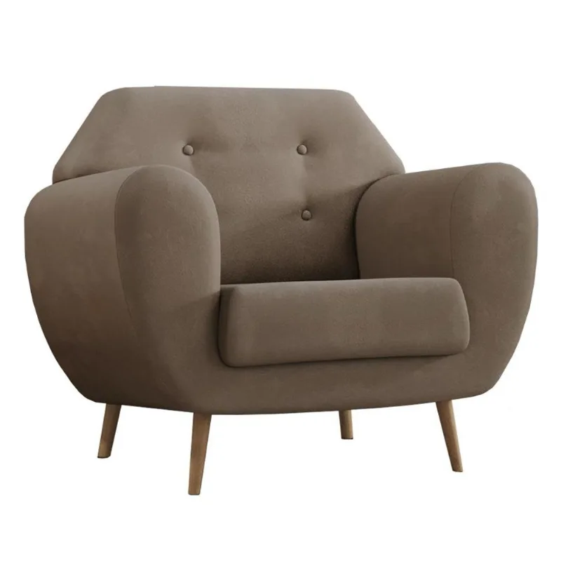 Poltrona Beegees Velosuede Bege