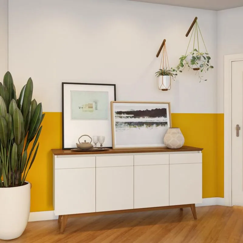 Buffet Cambridge 4 PT Off White e Freijo Touch