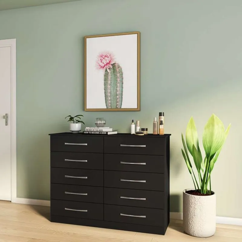 Cômoda Denver Premium 10 Gv Preta